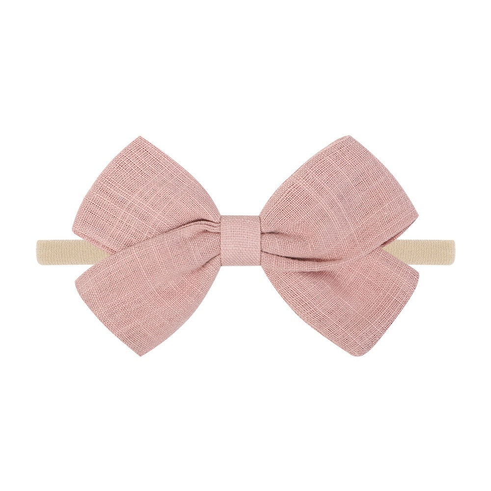 Tinka Tiny Bow in Flamingo