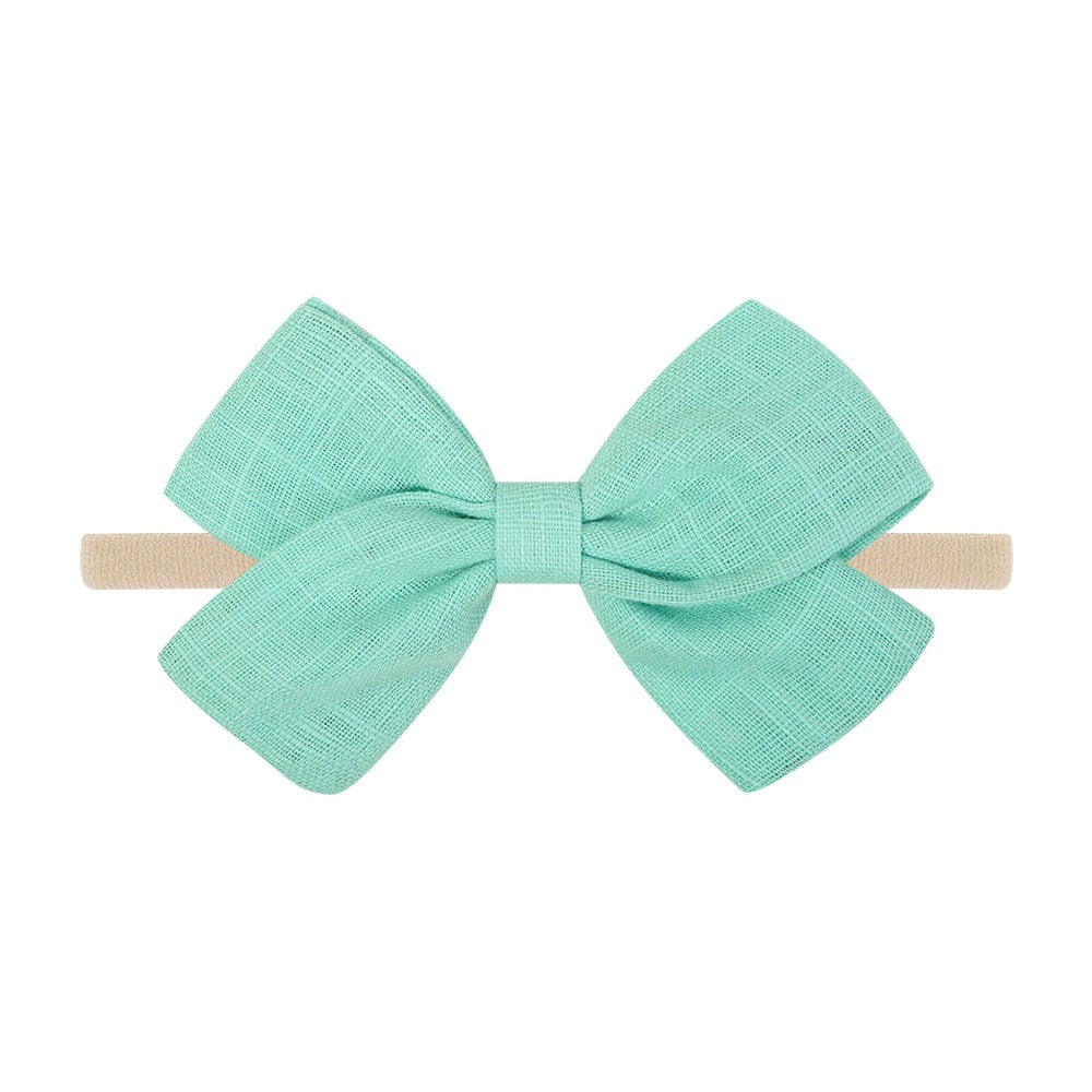 Tinka Tiny Bow in Mint Green