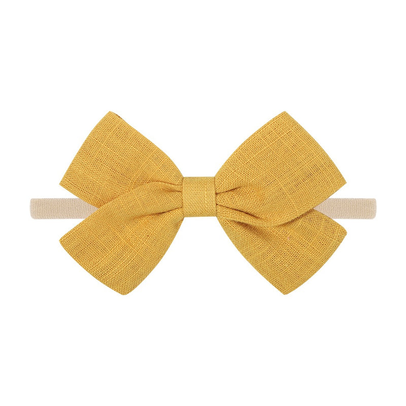 Tinka Tiny Bow in Mustard