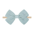 Tinka Tiny Bow in Muted Blue