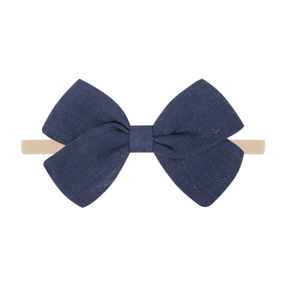 Tinka Tiny Bow in Navy Blue