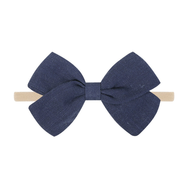 Tinka Tiny Bow in Navy