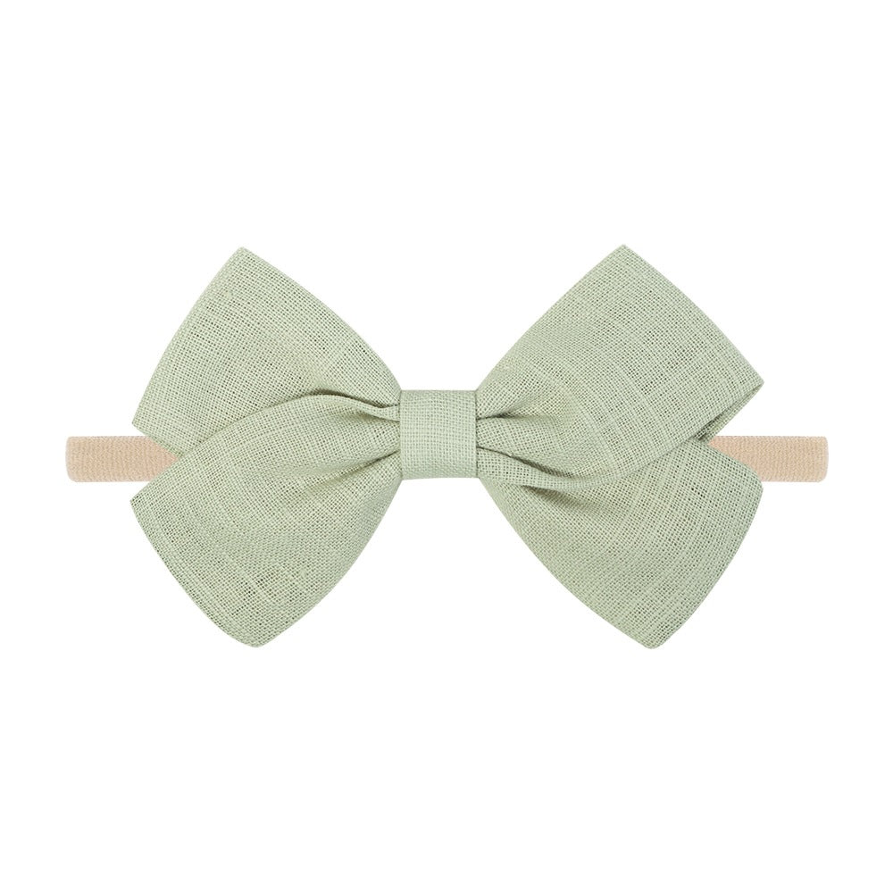 Tinka Tiny Bow in Olive