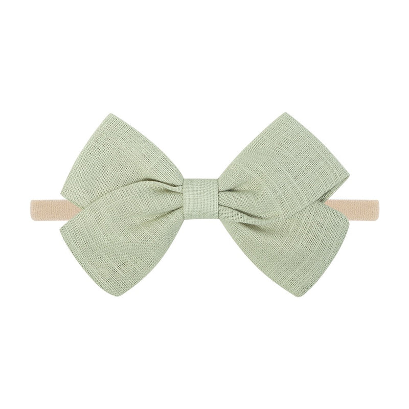 Tinka Tiny Bow in Olive