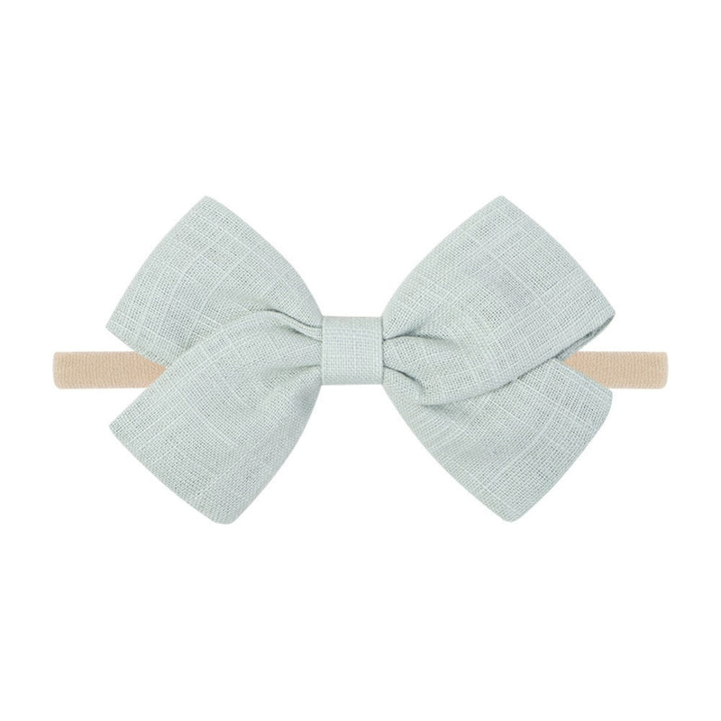 Tinka Tiny Bow in Pastel Sage