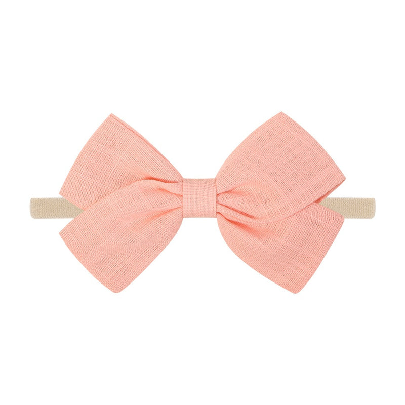 Tinka Tiny Bow in Peach