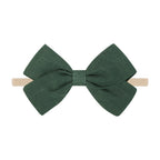 Tinka Tiny Bow in Pine Green