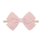 Tinka Tiny Bow in Silver Pink