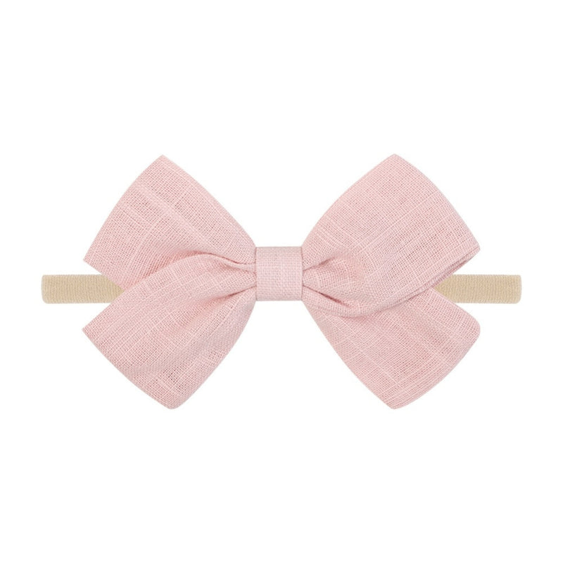 Tinka Tiny Bow in Silver Pink