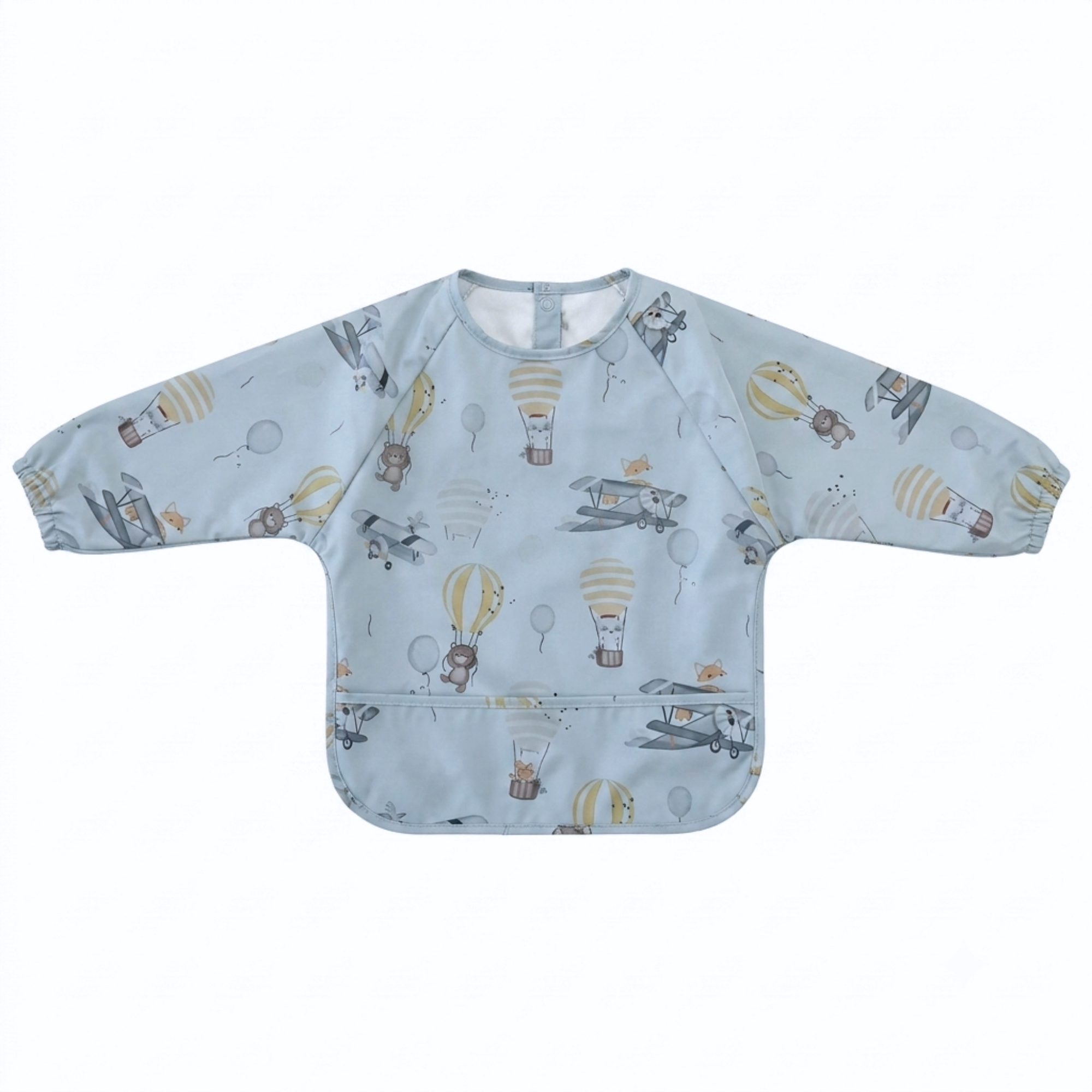 Vroom Service Waterproof Baby Smock Bib Long Sleeve
