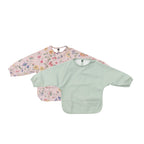 Waterproof Baby Smock Bib Twin Pack #6 Long Sleeve