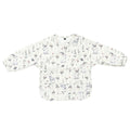 Ear detail baby bib — Bloom Bunnies Waterproof Baby Smock Bib Long Sleeve on white background