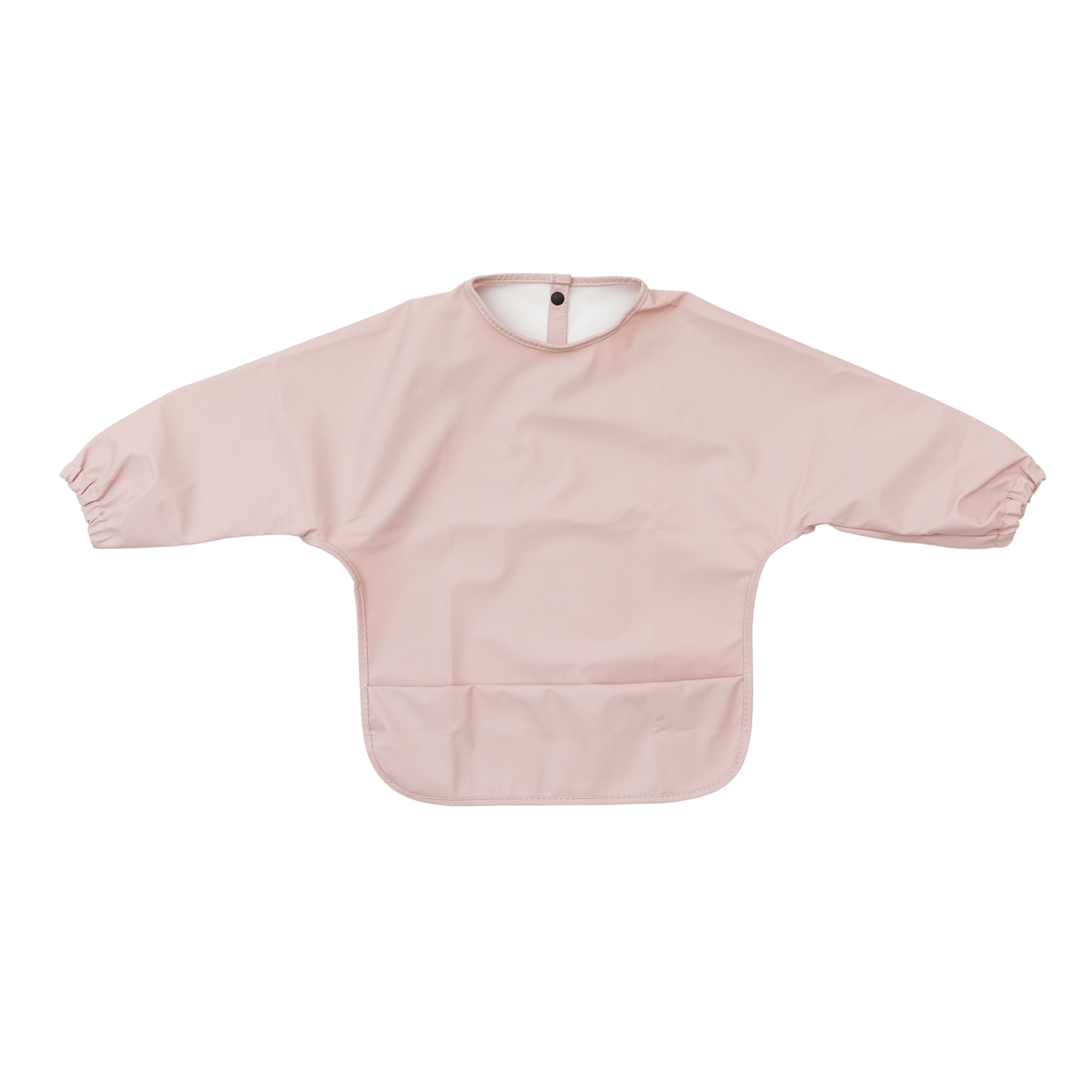 Cotton ear detail baby bib — Cotton Candy Waterproof Baby Smock Bib Long Sleeve on white background