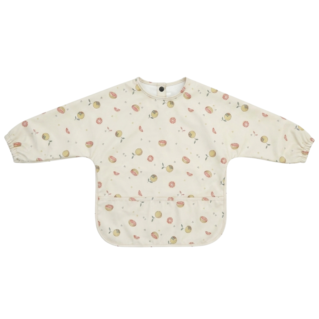 Grapefruit Groove Premium Waterproof Baby Smock Bib Long Sleeve