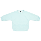 Seafoam Mint Premium Waterproof Baby Smock Bib Long Sleeve