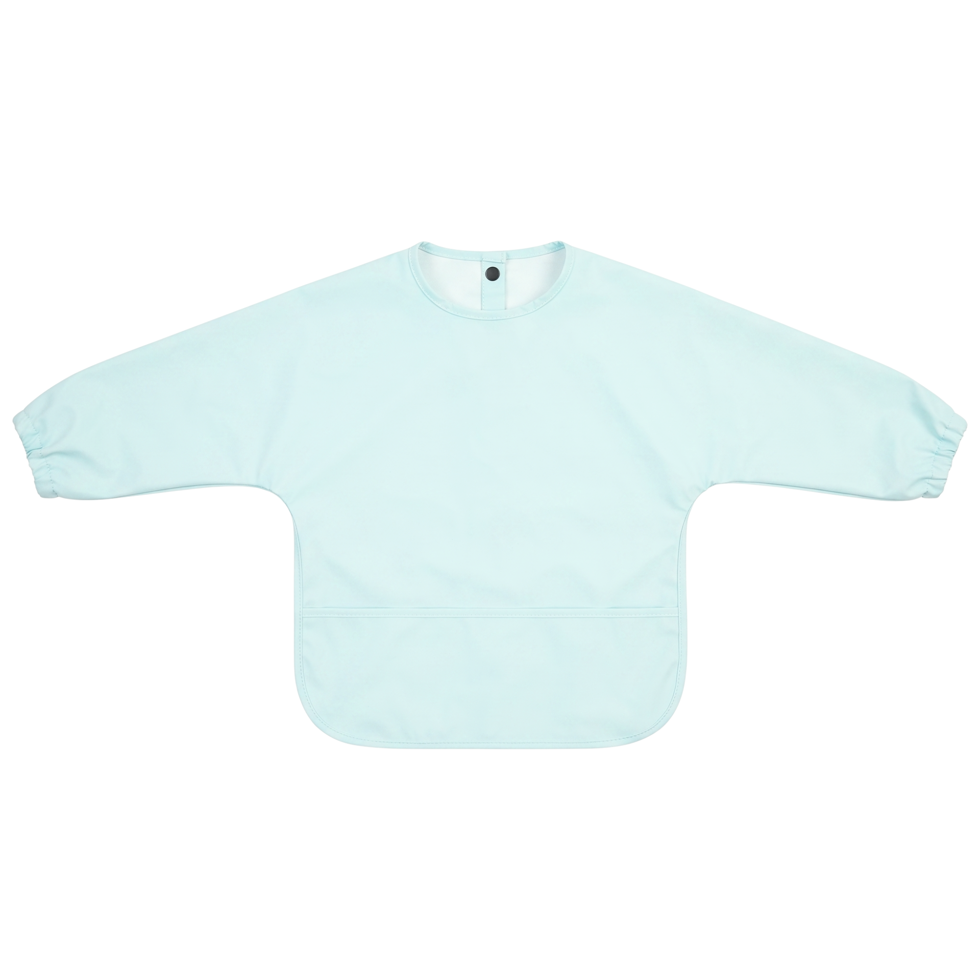Seafoam Mint Waterproof Baby Smock Bib Long Sleeve