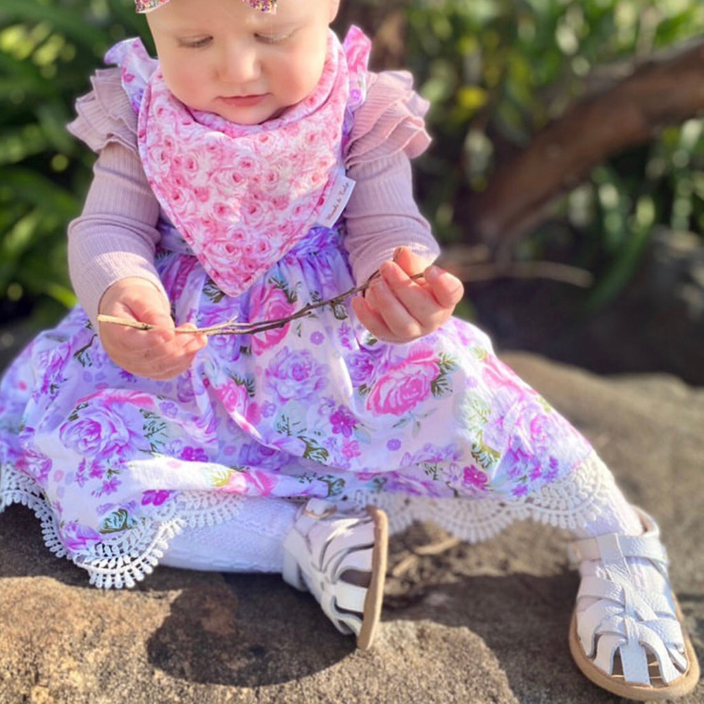 White Leather Baby Sandal — baby sandals colour swatch detail