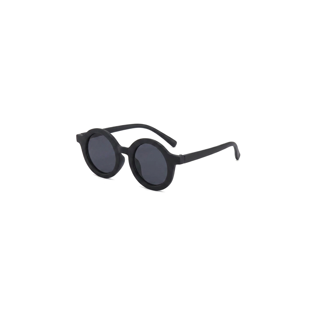 Ava round baby sunglasses in black