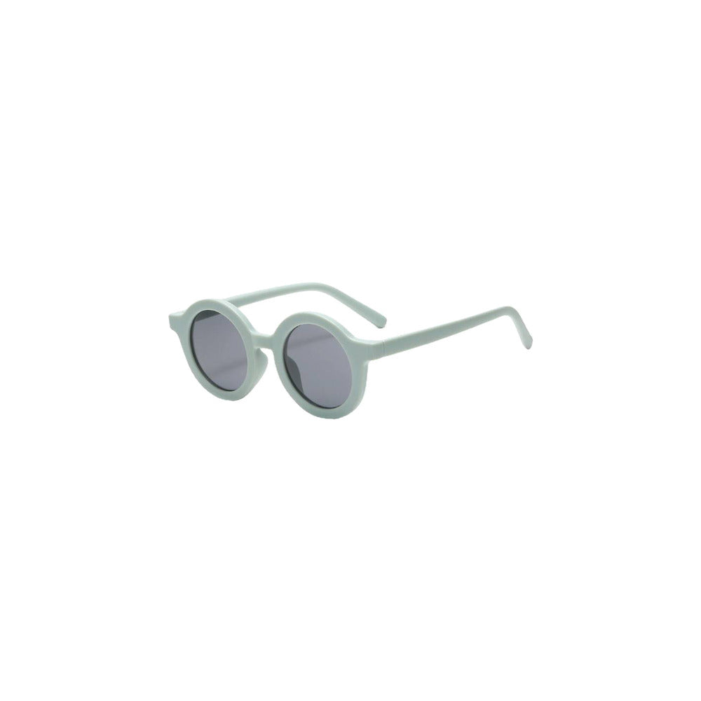 Ava round baby sunglasses in blue
