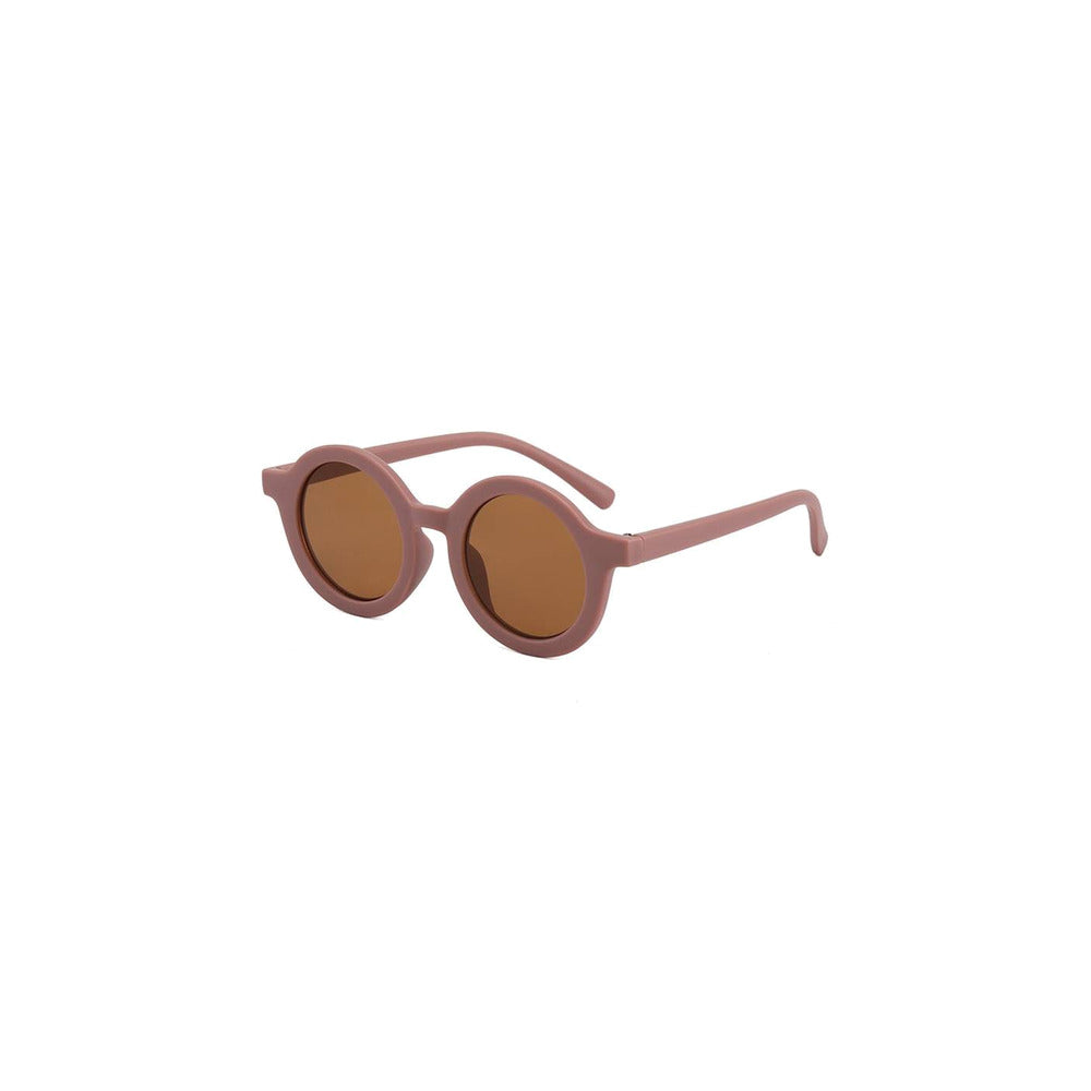 Ava round baby sunglasses in blush