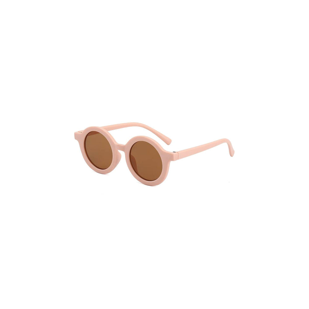 Ava round baby sunglasses in flamingo
