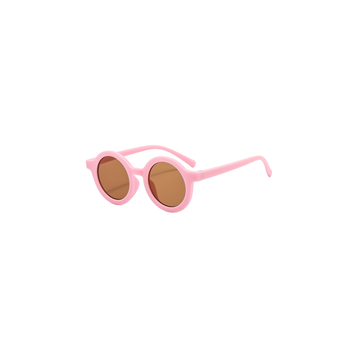 Ava round baby sunglasses in fuchsia