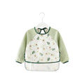 Ear detail baby bib — Avocados Waterproof Baby Smock Bib Long Sleeve on white background