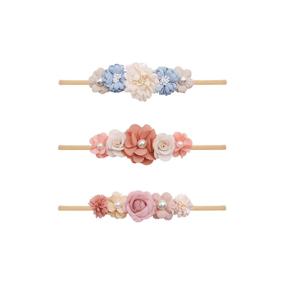 Floral Baby Headband 3 Pack