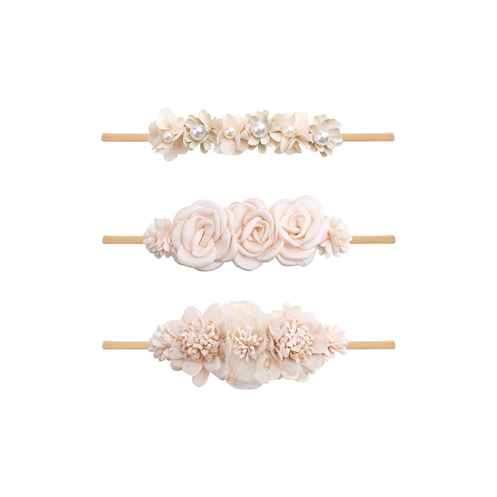 Floral Baby Headband 3 Pack