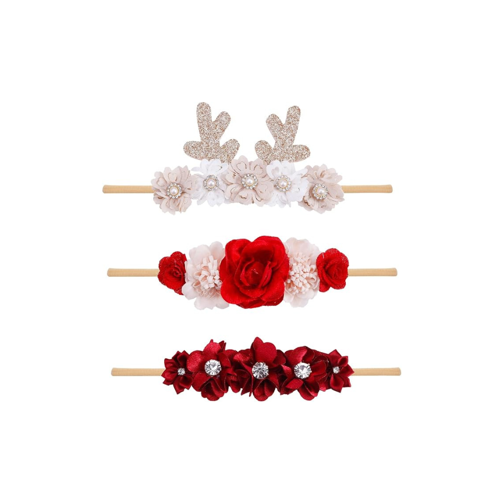 Floral Baby Headband 3 Pack