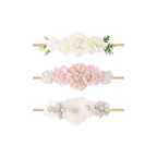 3 Piece Lark Floral Baby Headband