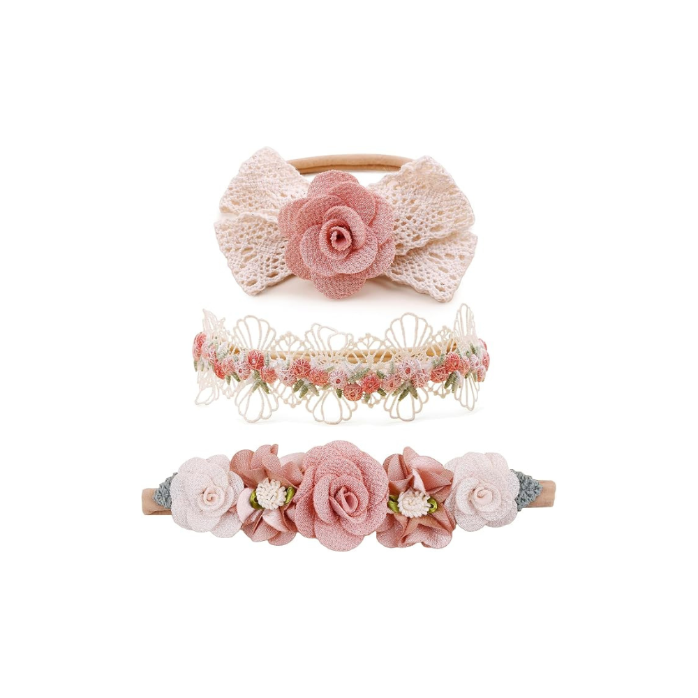 Floral Baby Headband 3 Pack
