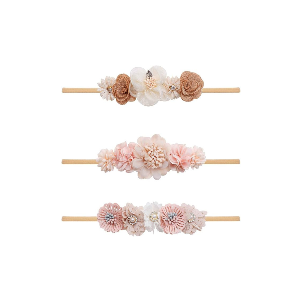 Floral Baby Headband 3 Pack