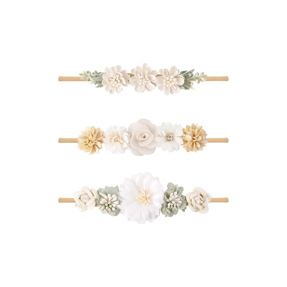 Floral Baby Headband 3 Pack