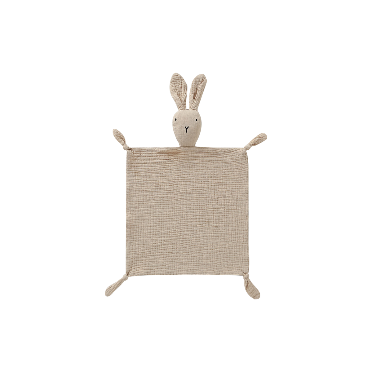 Benni bunny cotton baby comforter in khaki