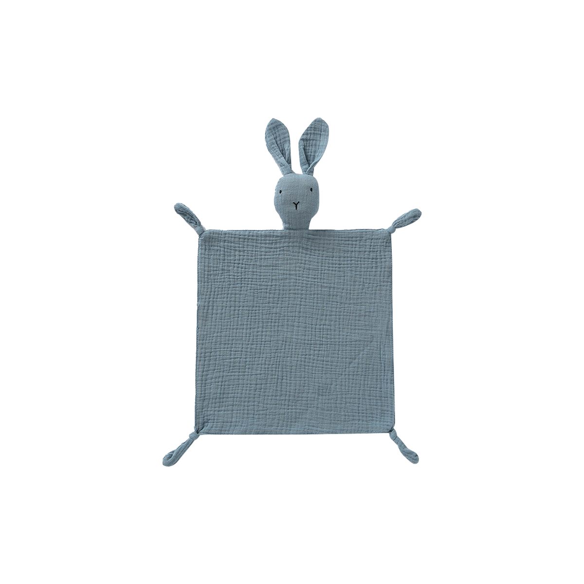 Benni bunny cotton baby comforter in teal
