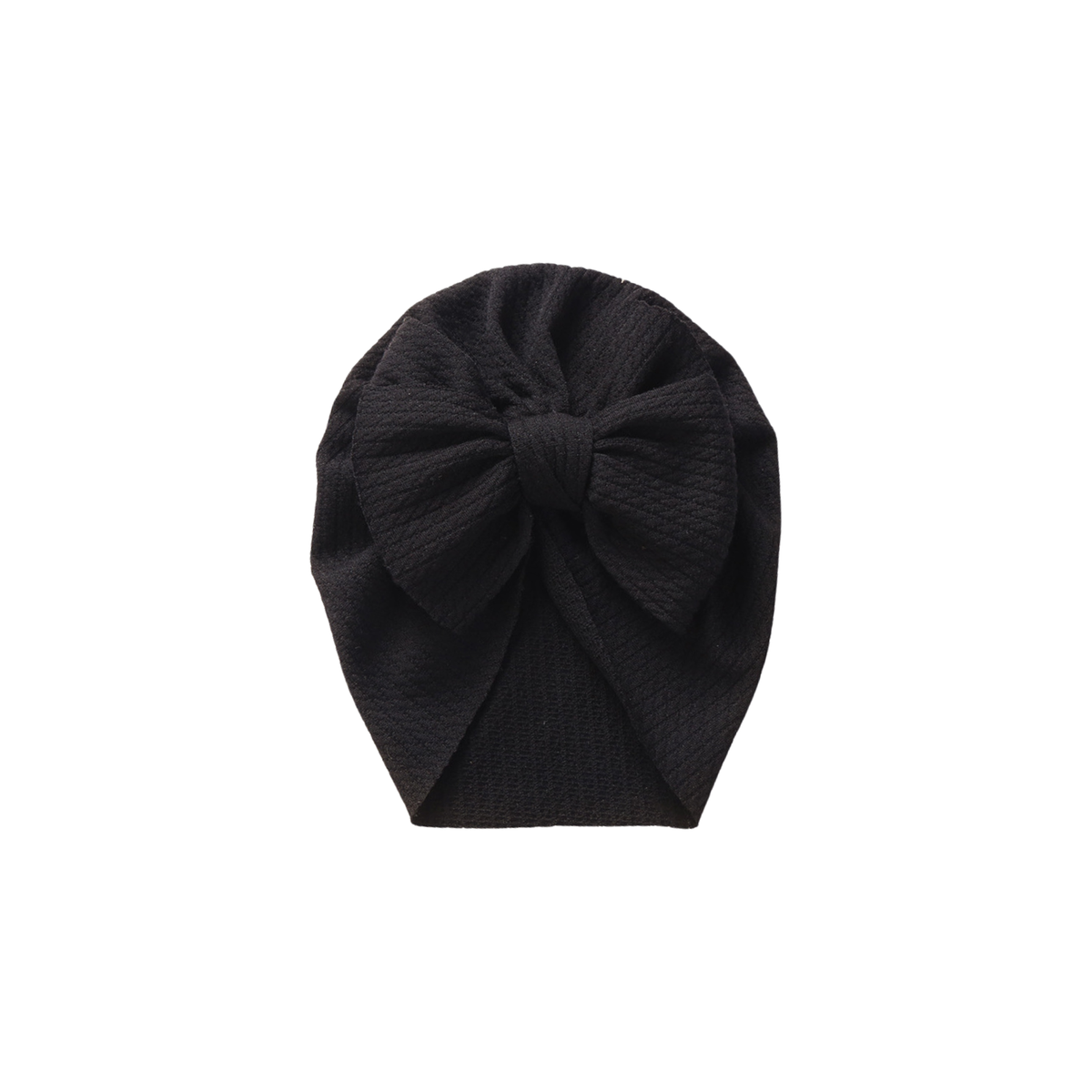 Billie bow baby turban in black