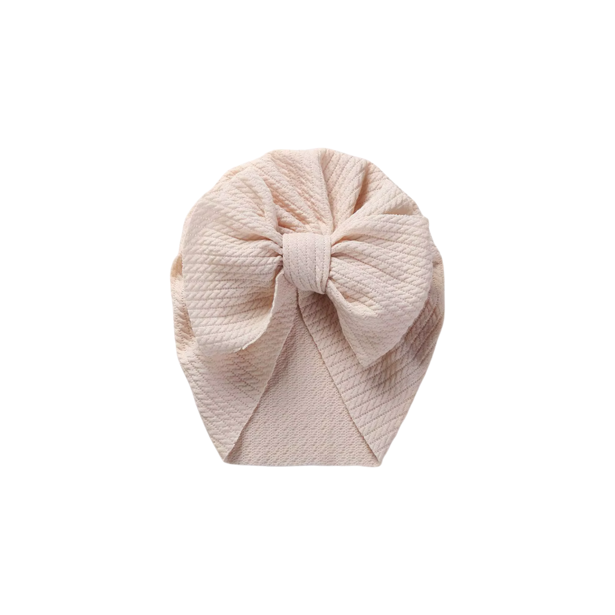 Billie bow baby turban in sand
