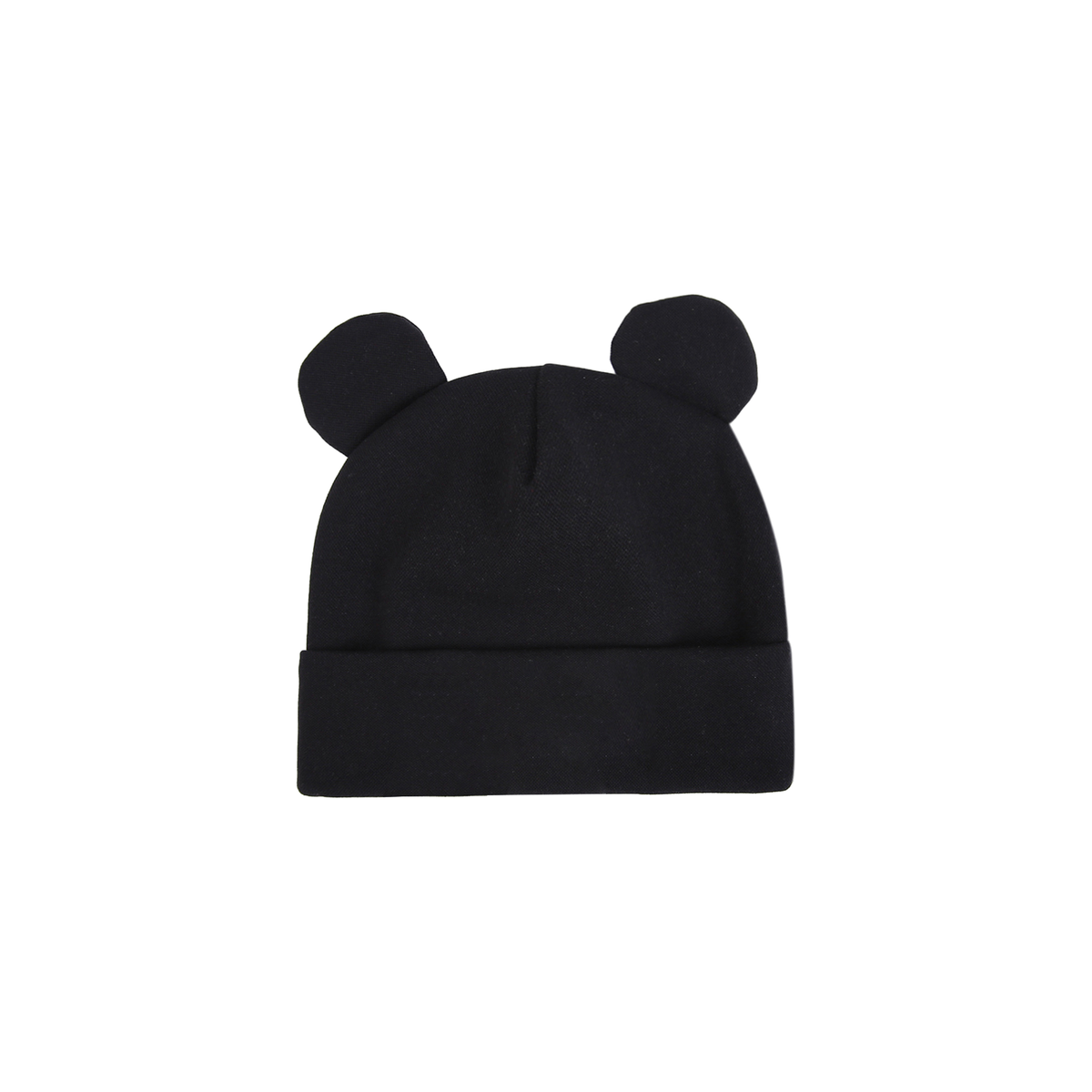 Bjorn bear ear baby beanie in black
