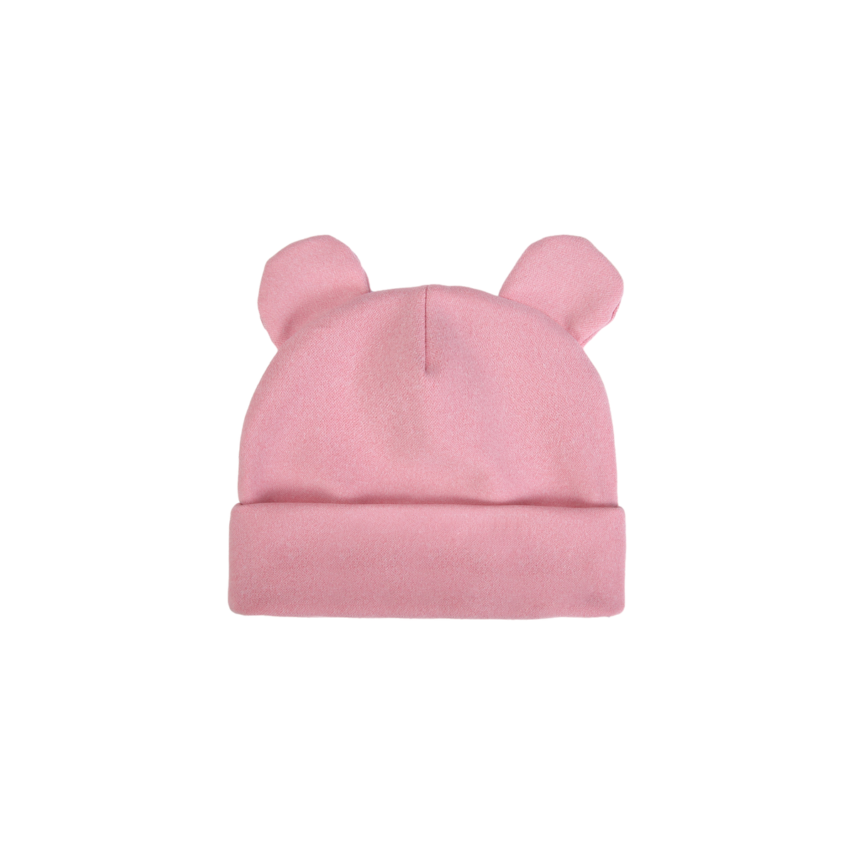 Bjorn bear ear baby beanie in blush