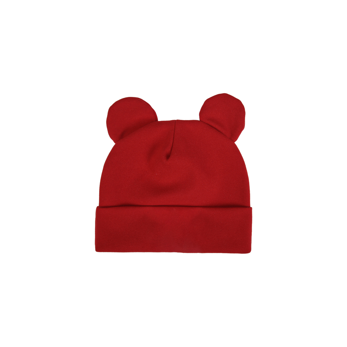 Bjorn bear ear baby beanie in rouge