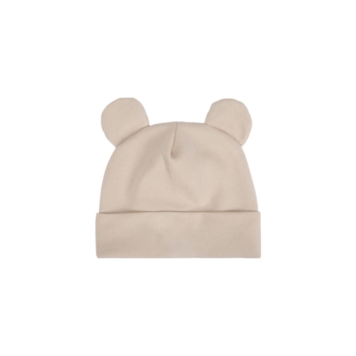 Bjorn bear ear baby beanie in sand