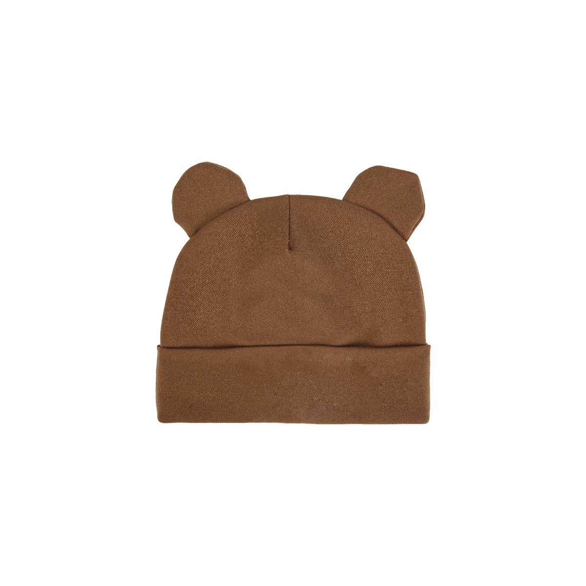 Bjorn bear ear baby beanie in sienna