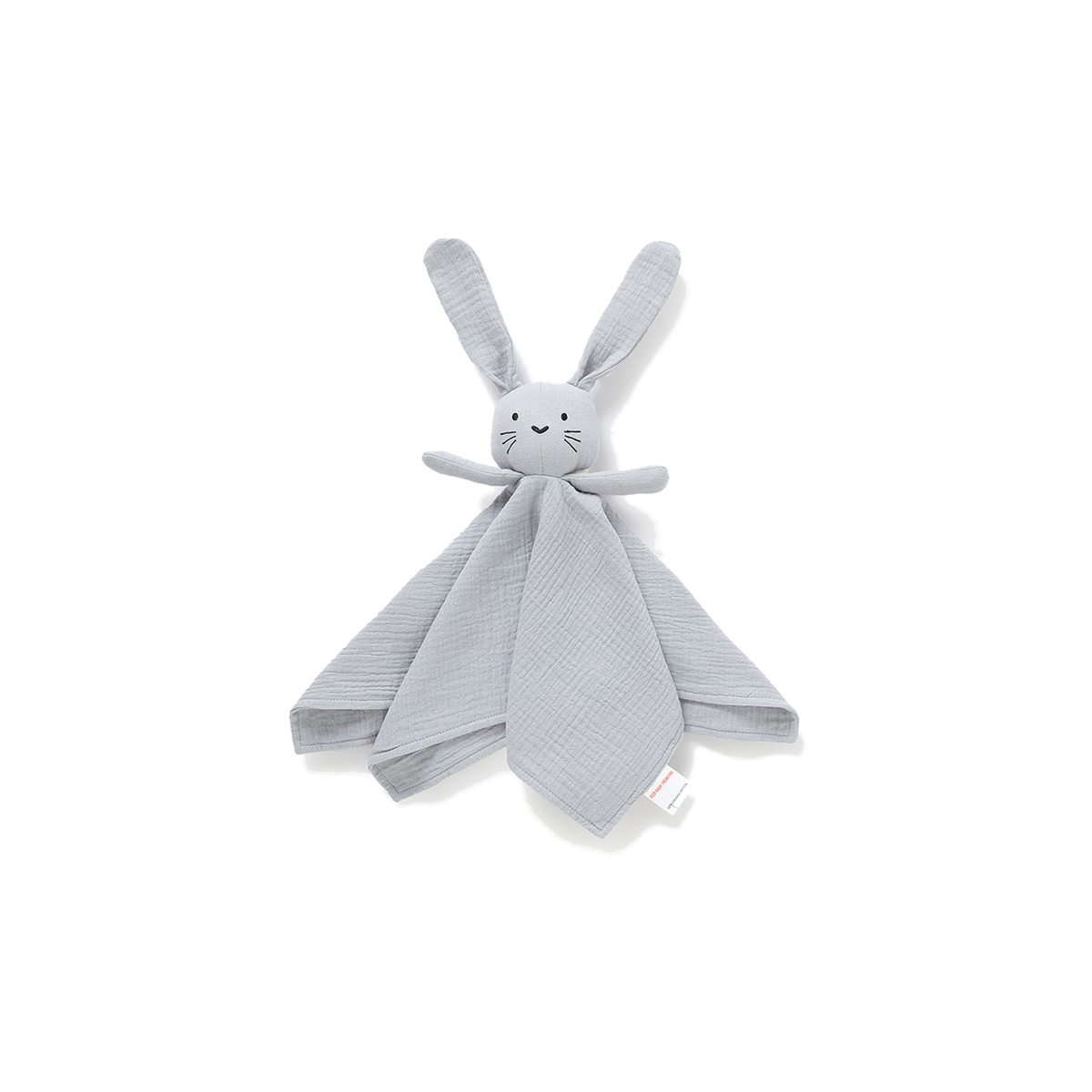 Bunty bunny cotton baby comforter in pale grey