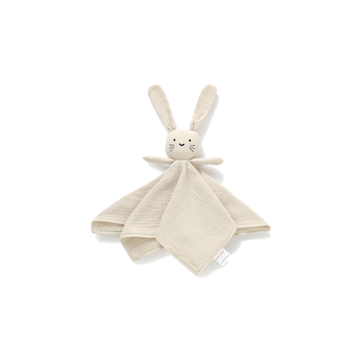 Bunty bunny cotton baby comforter in sand