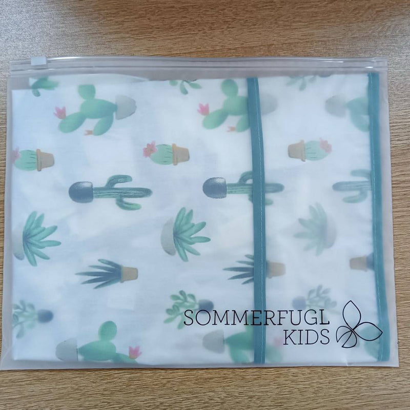 Cactus Cutie Baby Smock Bib with Long Sleeves