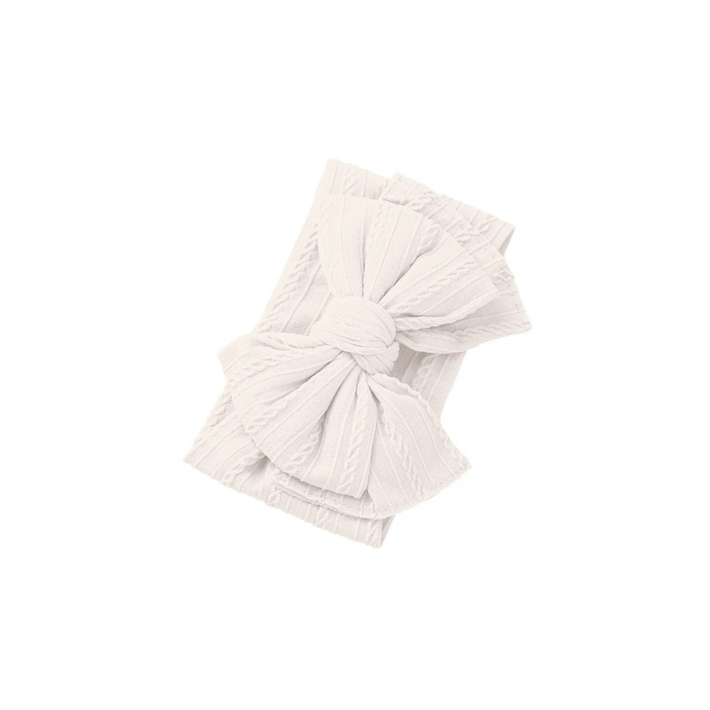 Chalk double bow baby headband by Sommerfugl Kids
