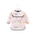 Ear detail baby bib — Cloud Dreams Waterproof Baby Smock Bib Long Sleeve on white background