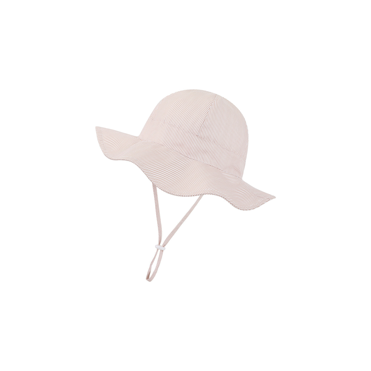 Daphne wide brim baby sun hat in crepe striped