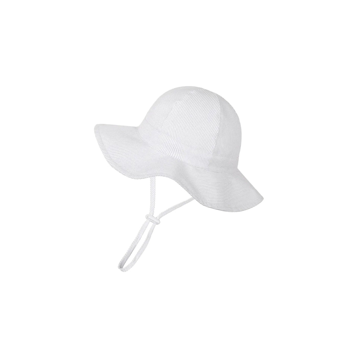 Daphne wide brim baby sun hat in white